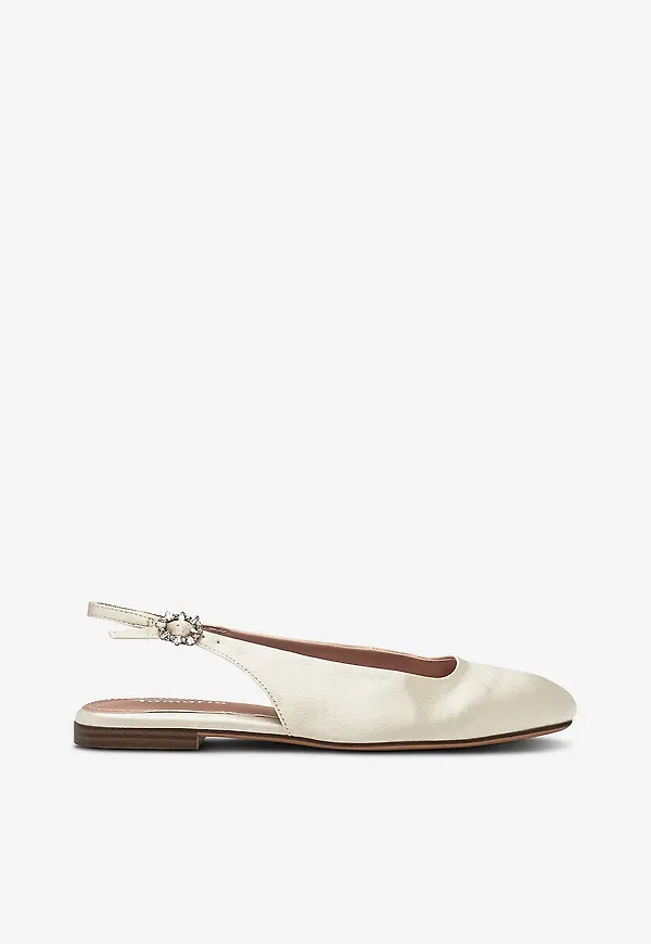 Tamaris - Slingbacks - Vit