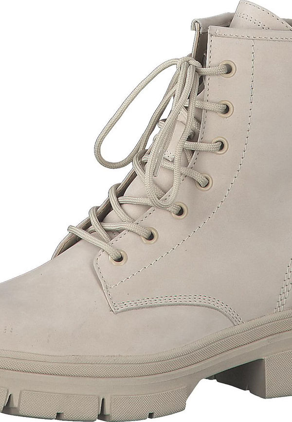 TAMARIS Stövlett med snörning beige