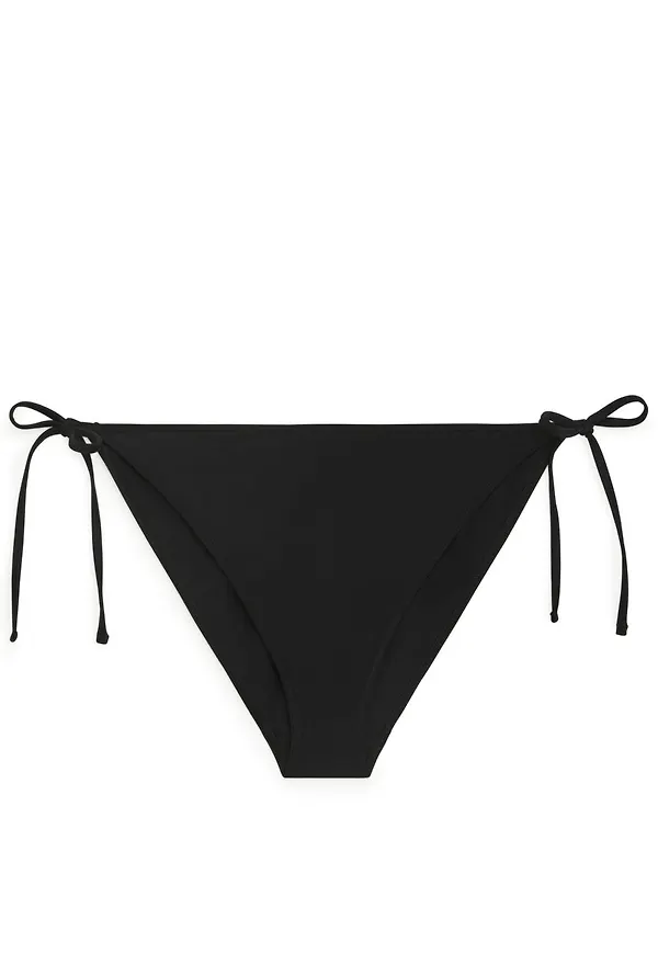 Tanga Bikini Bottoms - Black