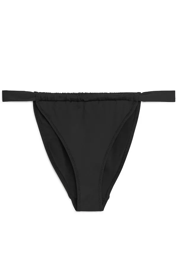 Tanga Bikini Bottoms - Black