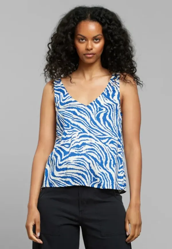 Tank Top Lolland Zebra Blue