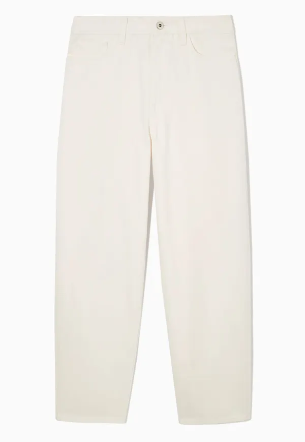 TAPERED-LEG HIGH-RISE JEANS