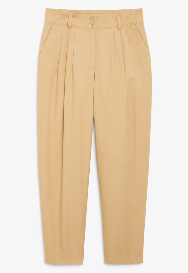 Tapered trousers - Beige