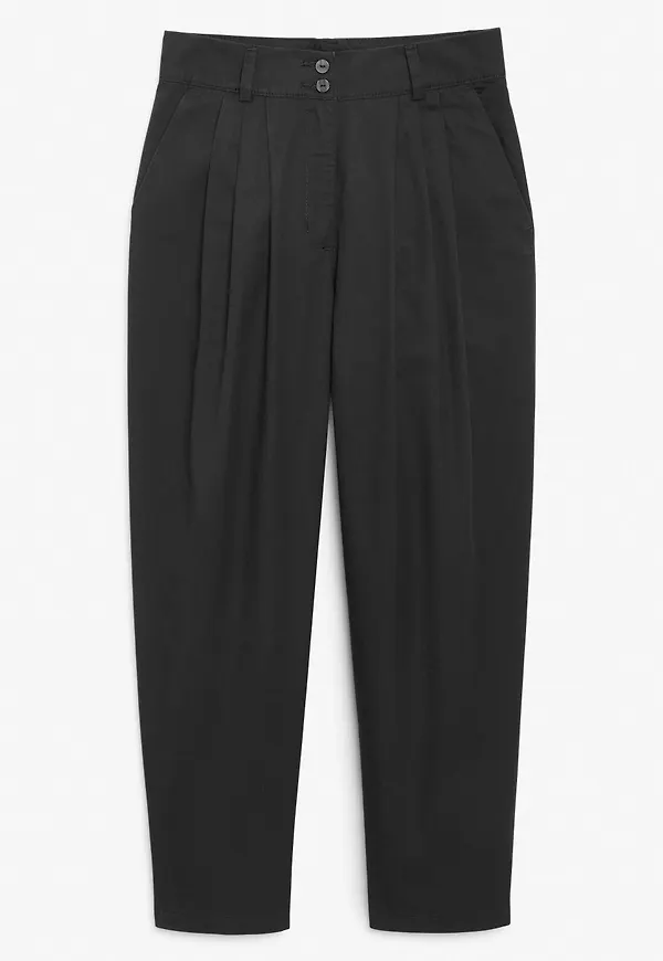 Tapered trousers - Black