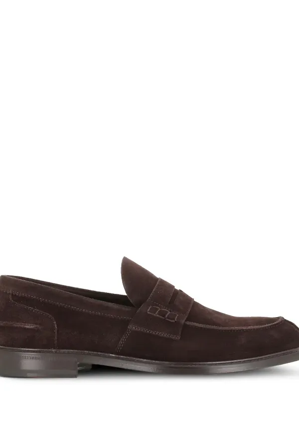 Tassinari loafers i mocka - Brun