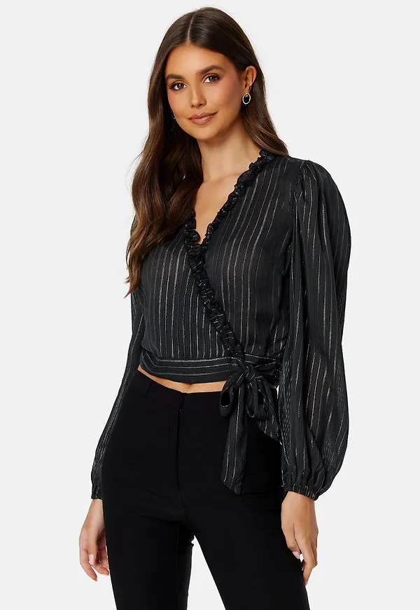 Taylin Frill Wrap Blouse