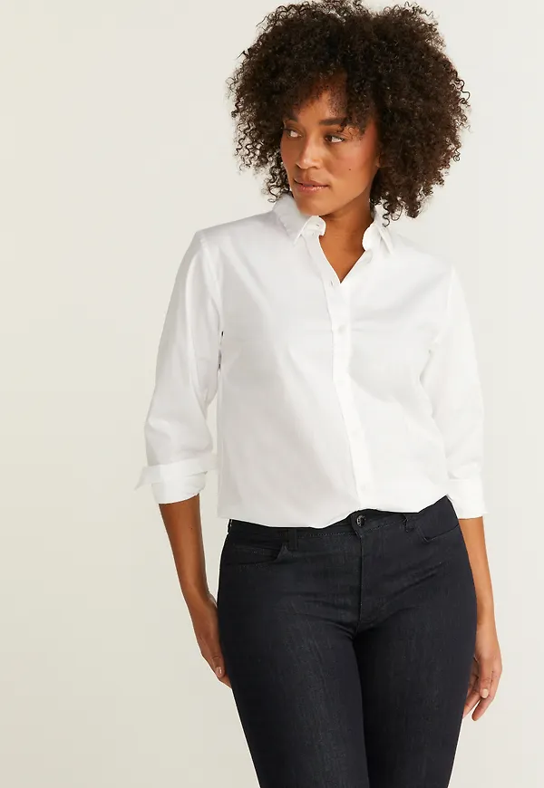 MQ Marqet Stockh lm Taylor Basic Shirt Skjortor White Dam 46
