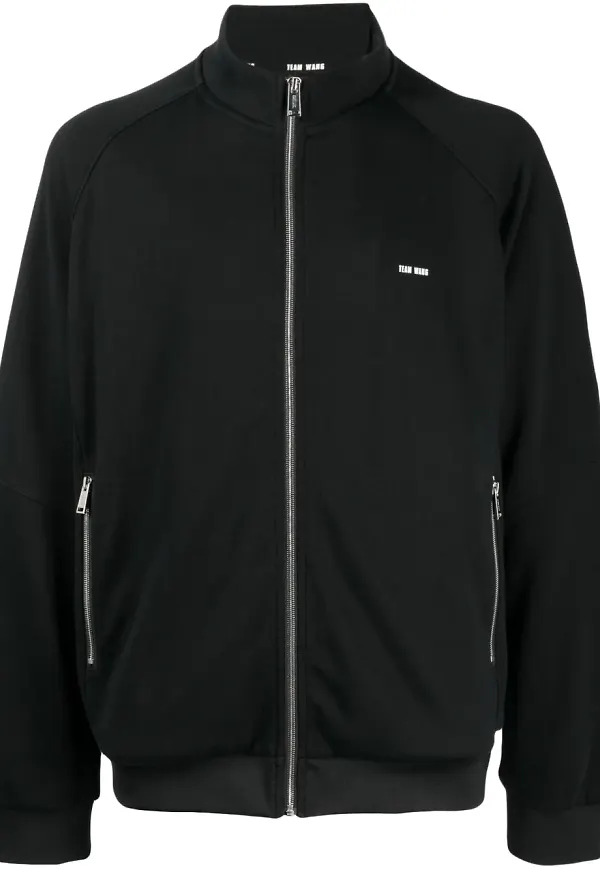 TEAM WANG design träningsjacka med broderad logotyp - Svart