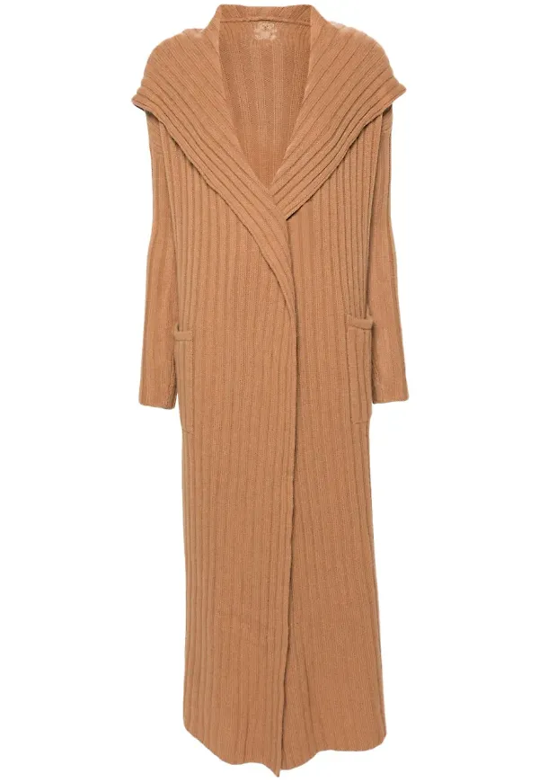 Teddy Cashmere Amalfi kofta i kashmir - Neutral