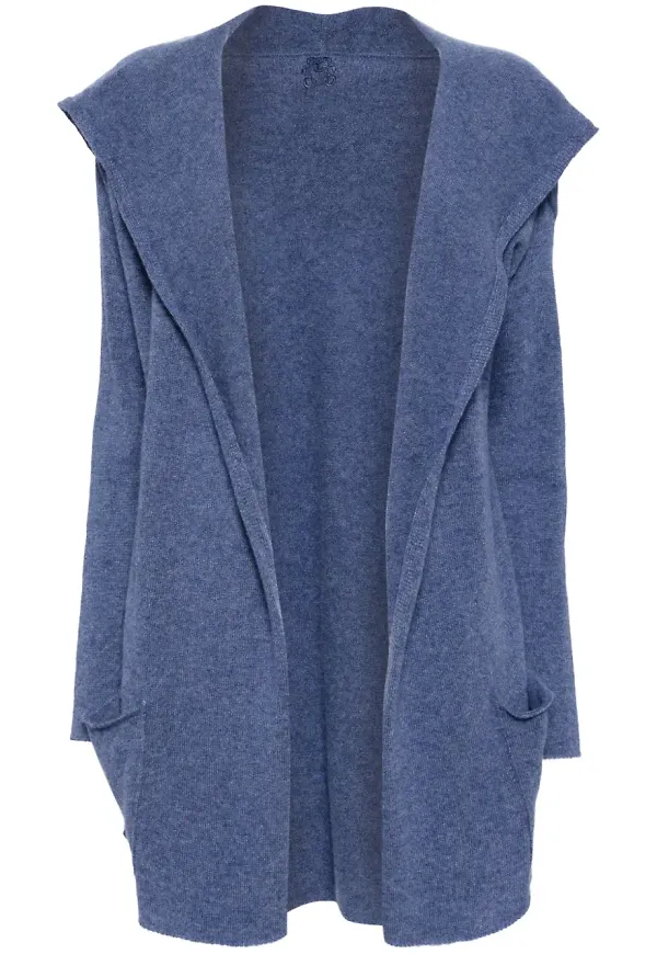 Teddy Cashmere Napoli kofta i kashmir - Blå