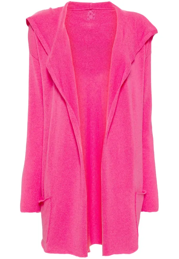 Teddy Cashmere Napoli kofta i kashmir - Rosa