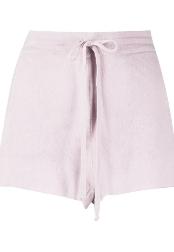 Teddy Cashmere Portofino kashmirshorts med dragsko - Lila