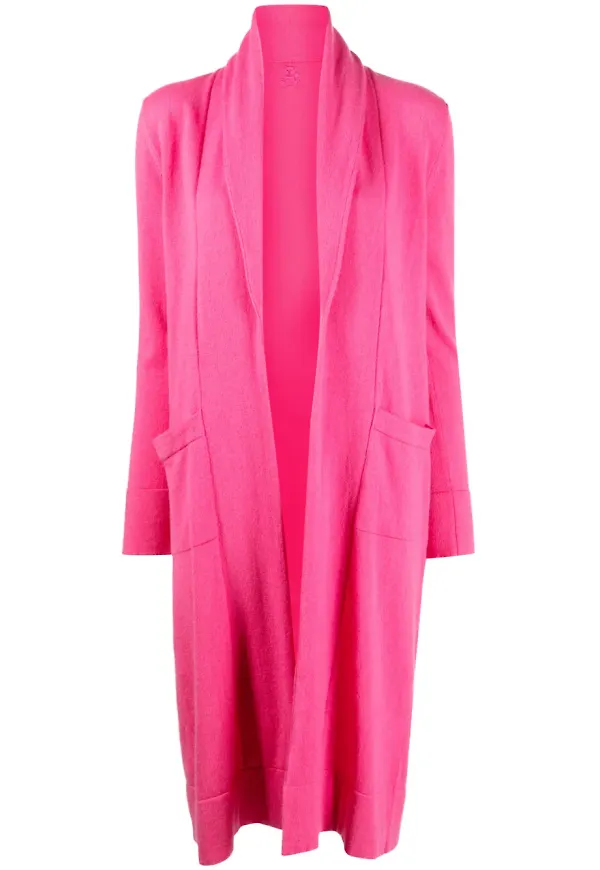 Teddy Cashmere Venzia öppen kashmirkofta - Rosa