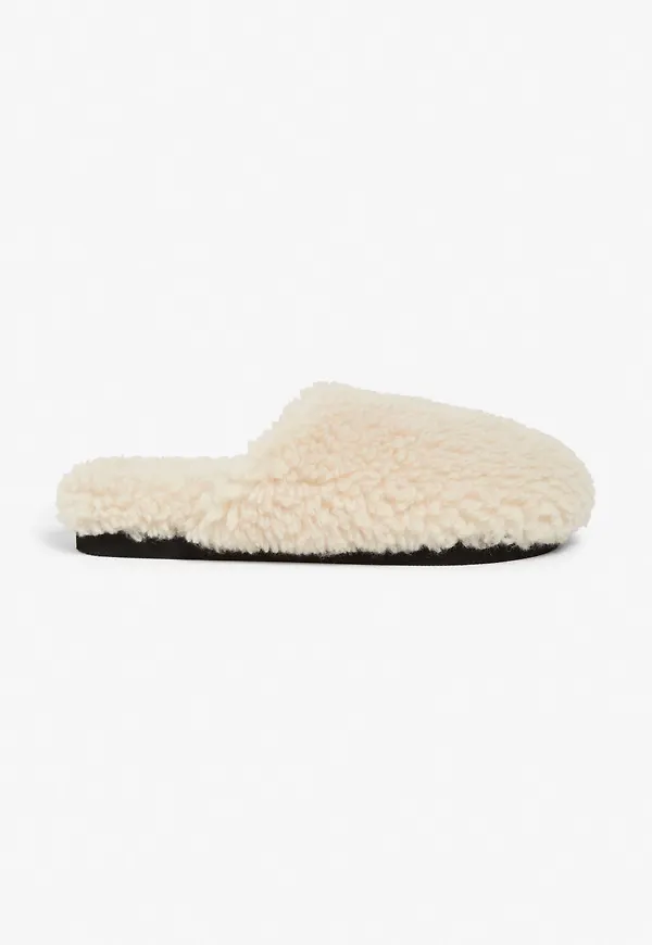 Teddy slippers - Beige