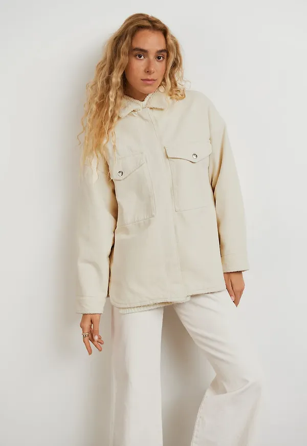 Teddy twill overshirt