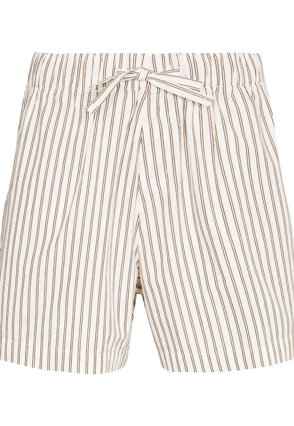 TEKLA randiga pyjamasshorts - Neutral