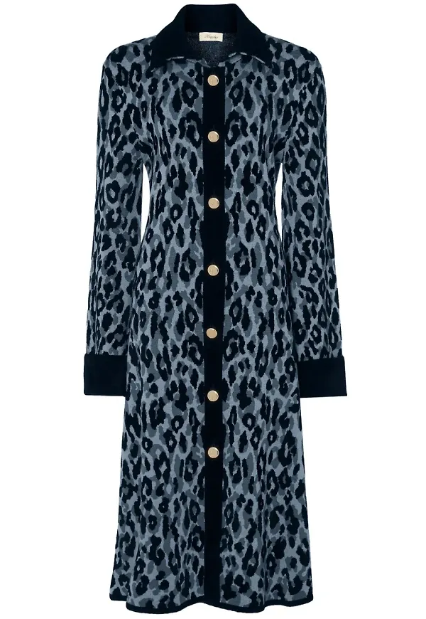 Temperley London Adonis kappa - Blå