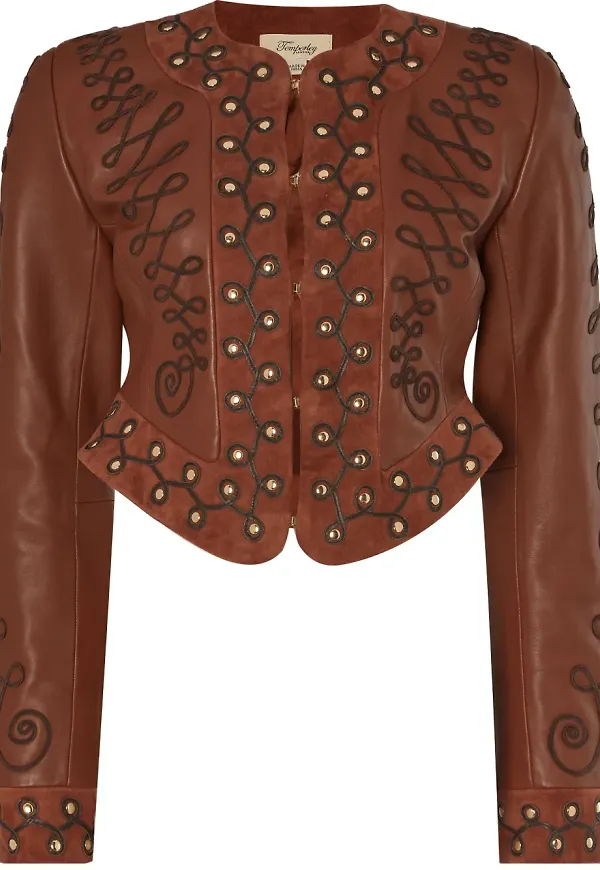 Temperley London Pablo skinnjacka - Brun