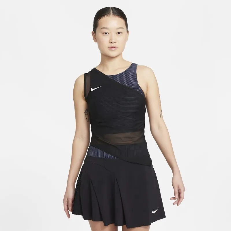 Tennislinne NikeCourt Dri-FIT ADV Slam för kvinnor - Svart