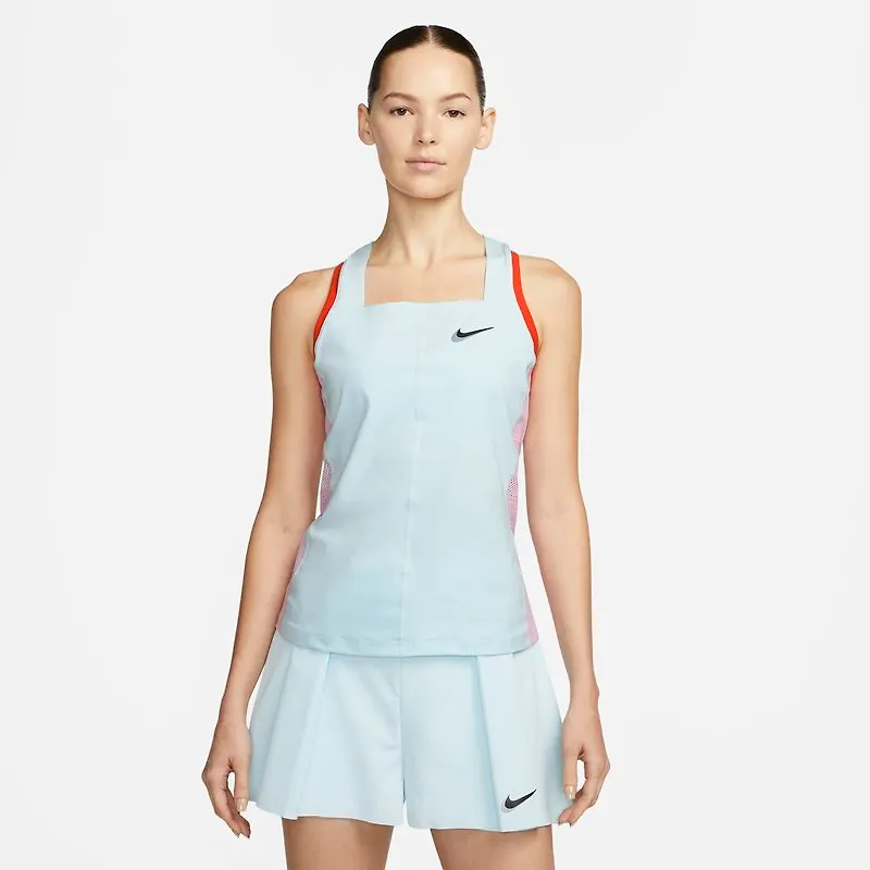 Tennislinne NikeCourt Dri-FIT Slam för kvinnor - Blå