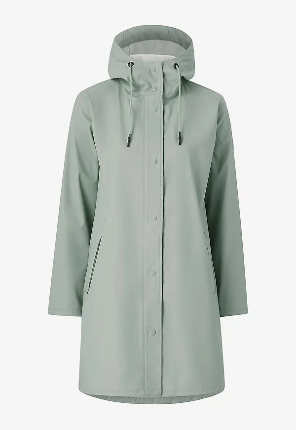 Tenson - Regnkappa Apelviken PU Coat W - Grå