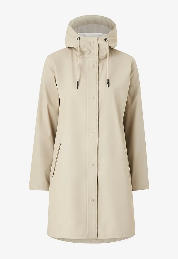 Tenson - Regnkappa Apelviken PU Coat W - Grå