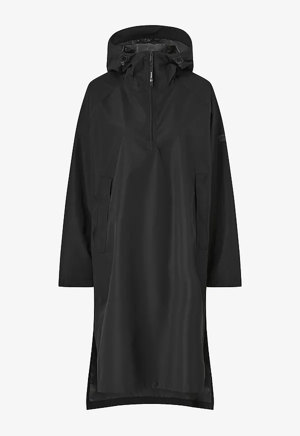 Tenson - Regnponcho Drizzle Poncho Unisex - Svart