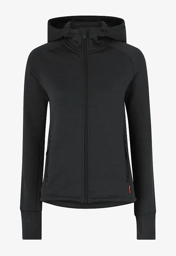 Tenson - Huvtröja TXlite Hoodie Zip W - Svart