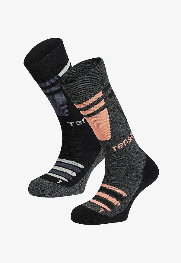 Tenson - Skidstrumpor Core Ski 2-pack - Grå