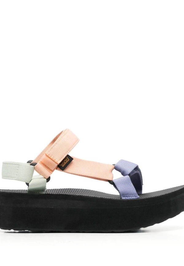 Teva remsandaler med platåsula - Rosa