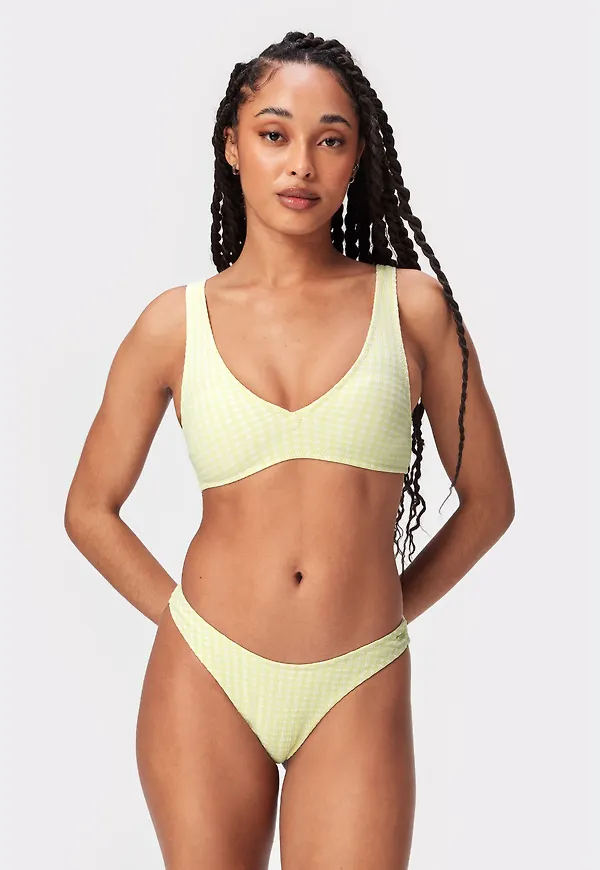 Textured Cheeky Bikini Bottom