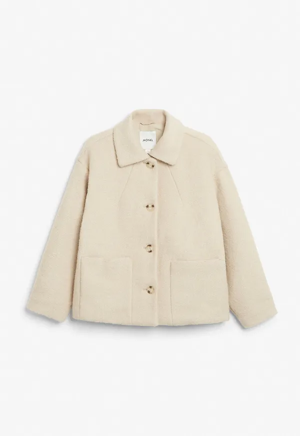 Textured jacket - Beige