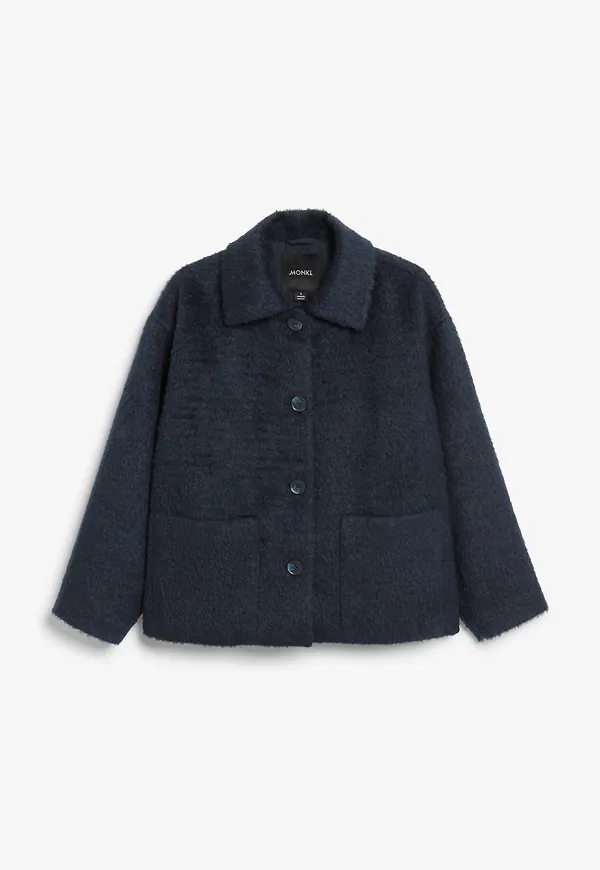 Textured jacket - Blue