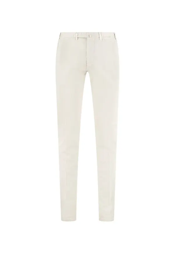 THE (Alphabet) chinos i bomullsblandning - Vit
