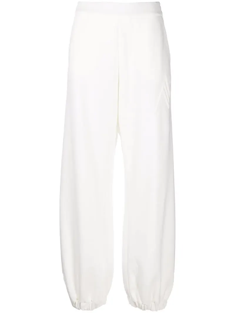 The Attico trackpants med vida ben - Vit