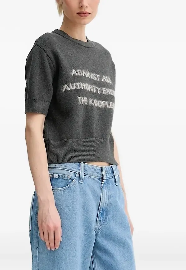 The Kooples kortärmad topp - Grå