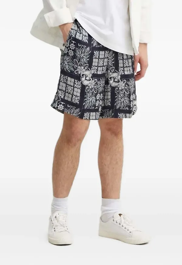 The Kooples paisleymönstrade shorts - Blå
