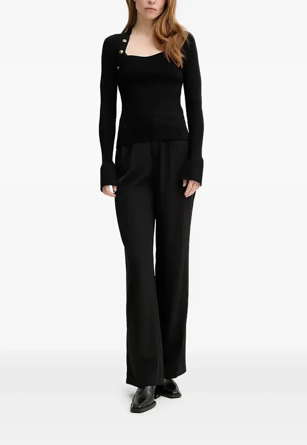 The Kooples tröja med knappdetalj - Svart