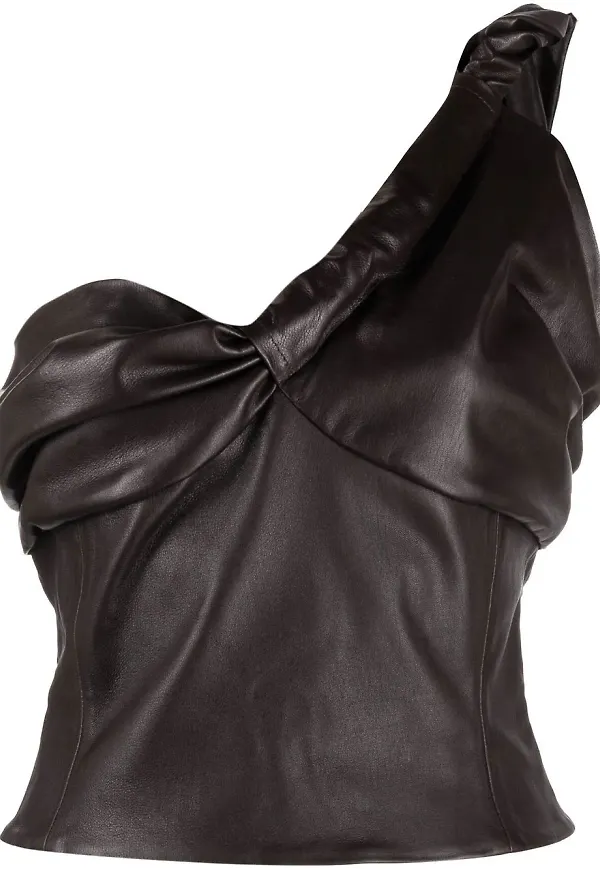 The Mannei Colmar skinntopp - Brun