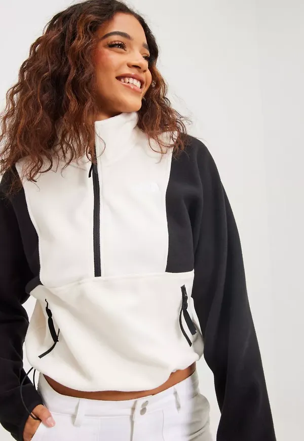 The North Face - Fleecetröjor - White/Black - Women's Tka Attitude 1/4 Zip Fleece - Tröjor