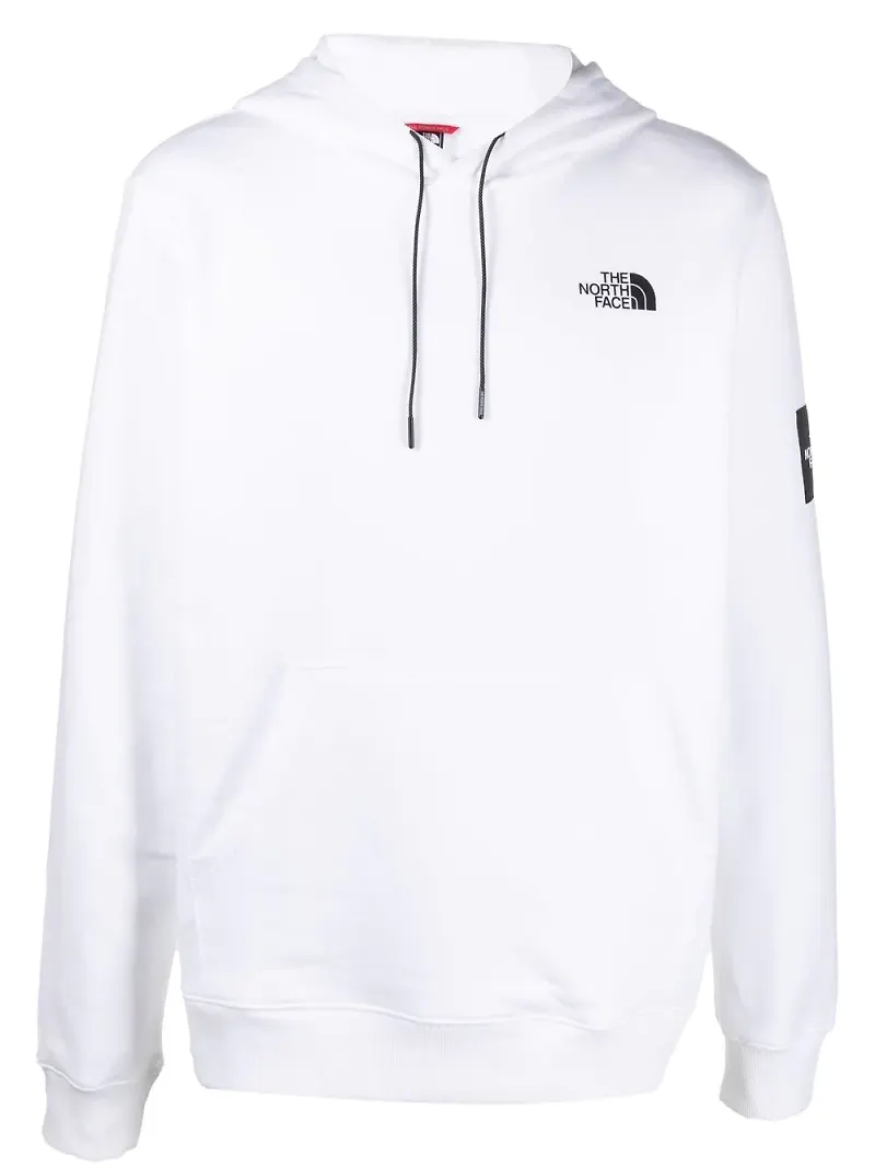 The North Face hoodie med logotyp - Vit