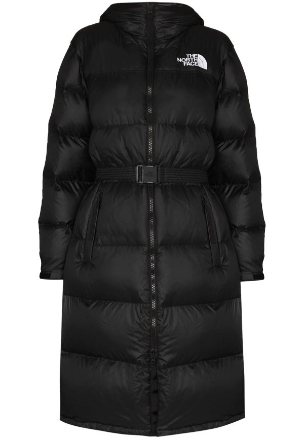 The North Face Nuptse parkas med bälte - Svart
