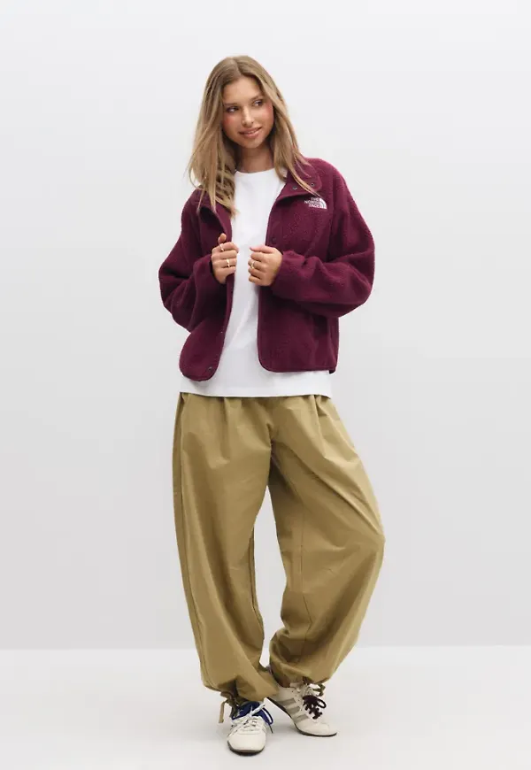 The North Face - Röd - W Cragmont Snap Front Fleece J