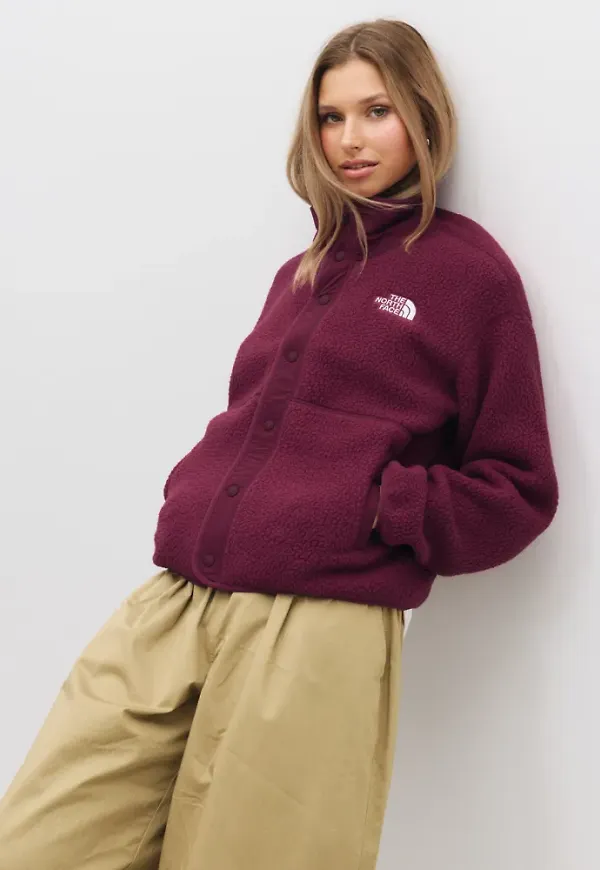 The North Face - Röd - W Cragmont Snap Front Fleece J