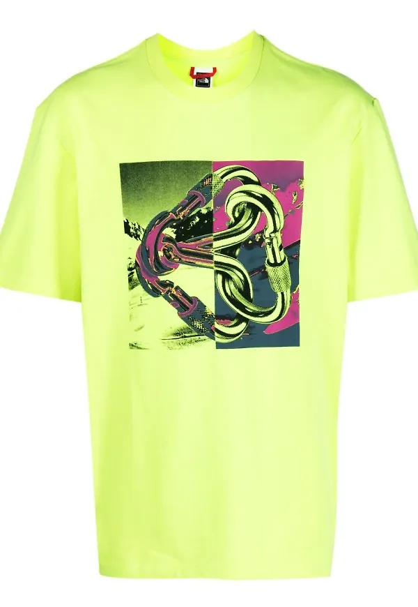 The North Face t-shirt med grafiskt tryck - Gul
