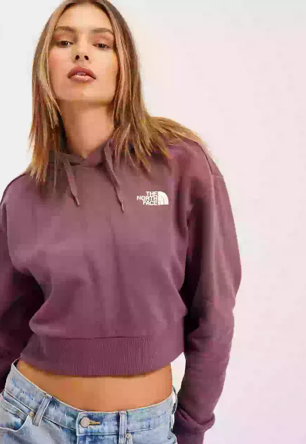 The North Face Women's Trend Crop Hoodie Hoodies med tryck Wild Ginger