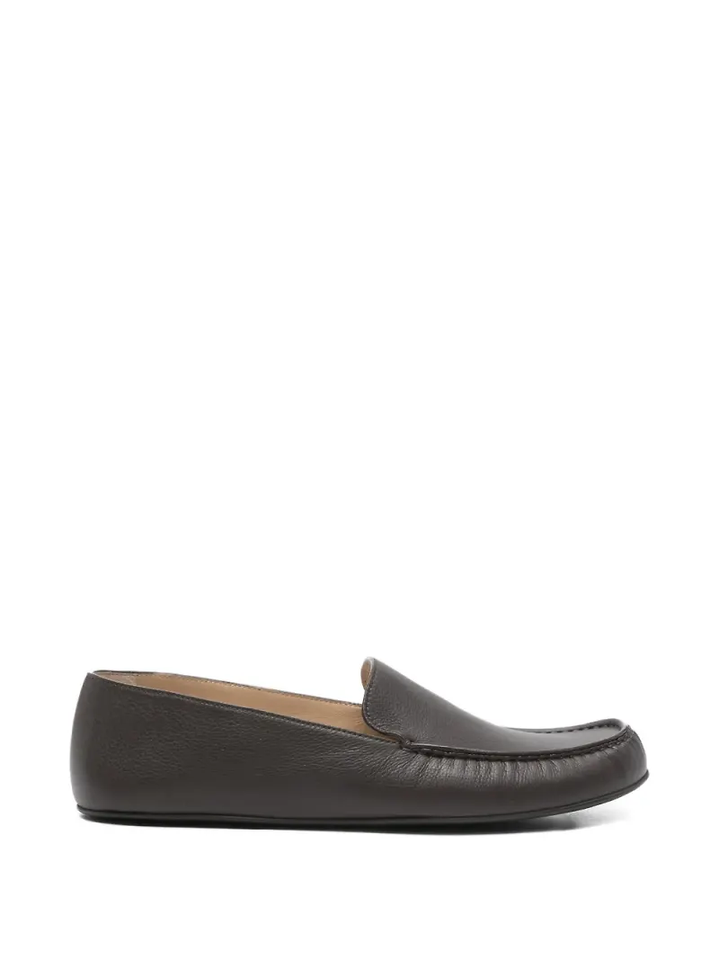 The Row Leo loafers - Brun