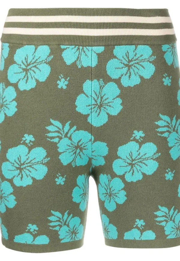 The Upside Aloha stickade shorts - Grön