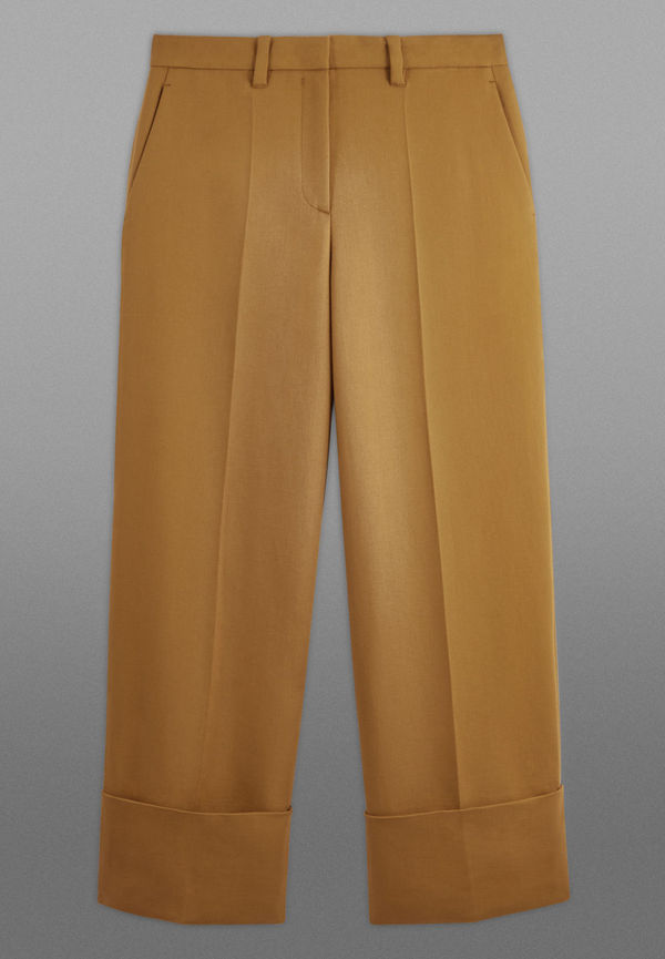 THE WIDE-LEG TWILL CHINOS