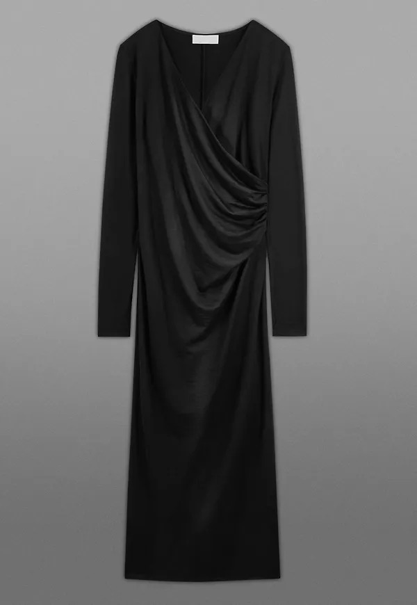 THE WOOL-JERSEY WRAP DRESS